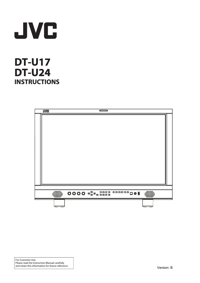 Página 1 del manual Manual de usuario JVC DT-U17