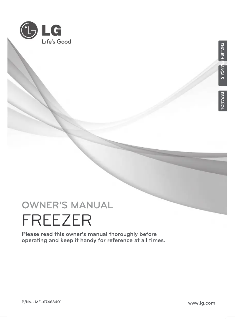 Page 1 de la notice Manuel utilisateur LG GW-B404ESNV