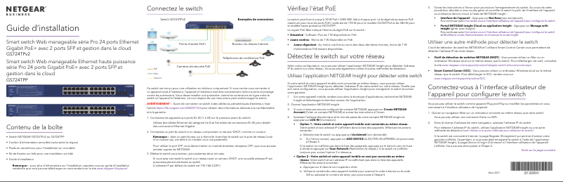 Image de la première page du manuel de l'appareil ProSafe GS724TPv2