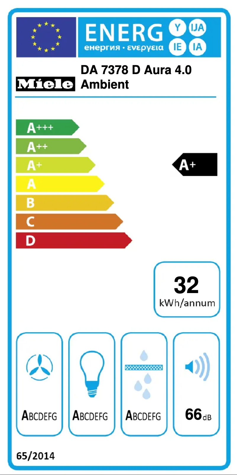 Image de la première page du manuel de l'appareil DA 7378 D Aura 4.0 Ambient
