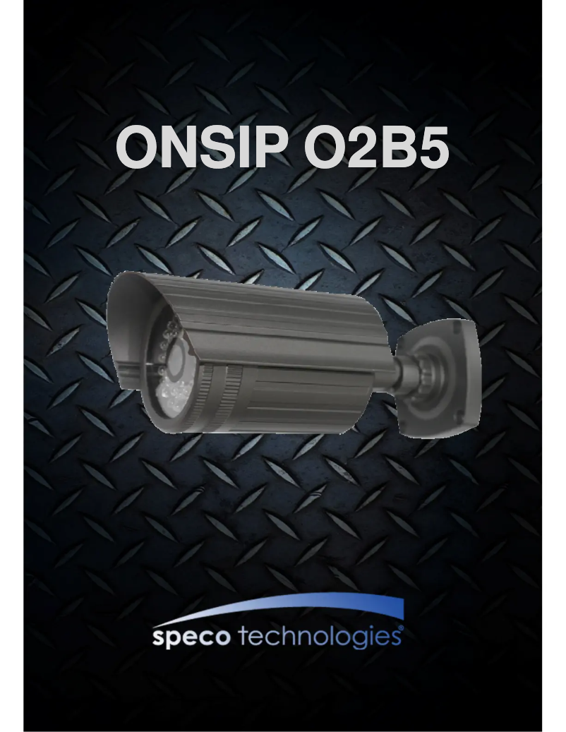 Page 1 de la notice Manuel utilisateur Speco Technologies O2B5