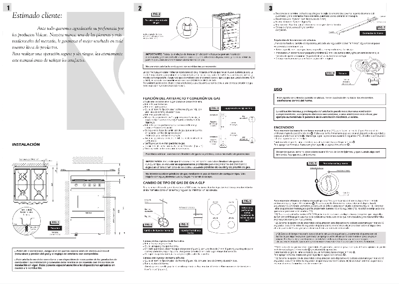 Page 1 de la notice Manuel utilisateur Volcan 89144V