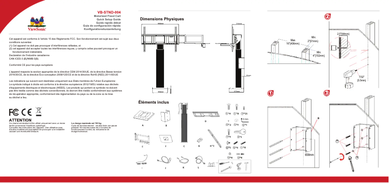 Page 1 de la notice Manuel utilisateur Viewsonic VB-STND-004