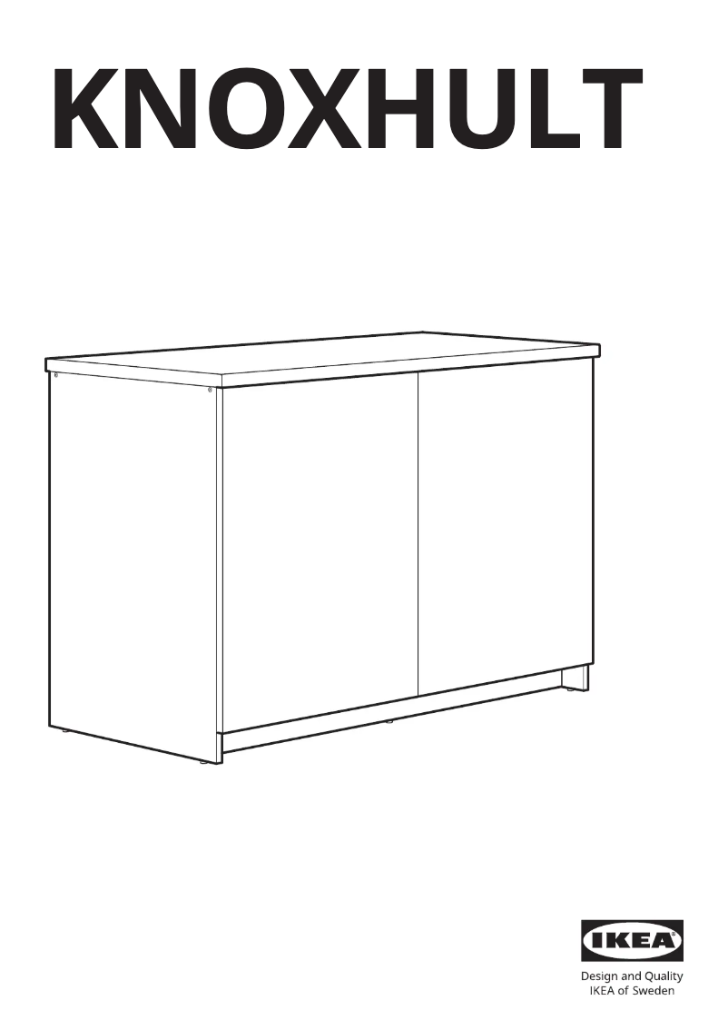 Imagen de la primera página del manual del dispositivo KNOXHULT 203.342.53