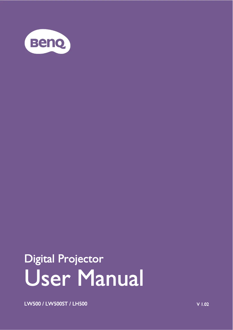 Image de la première page du manuel de l'appareil LW500ST