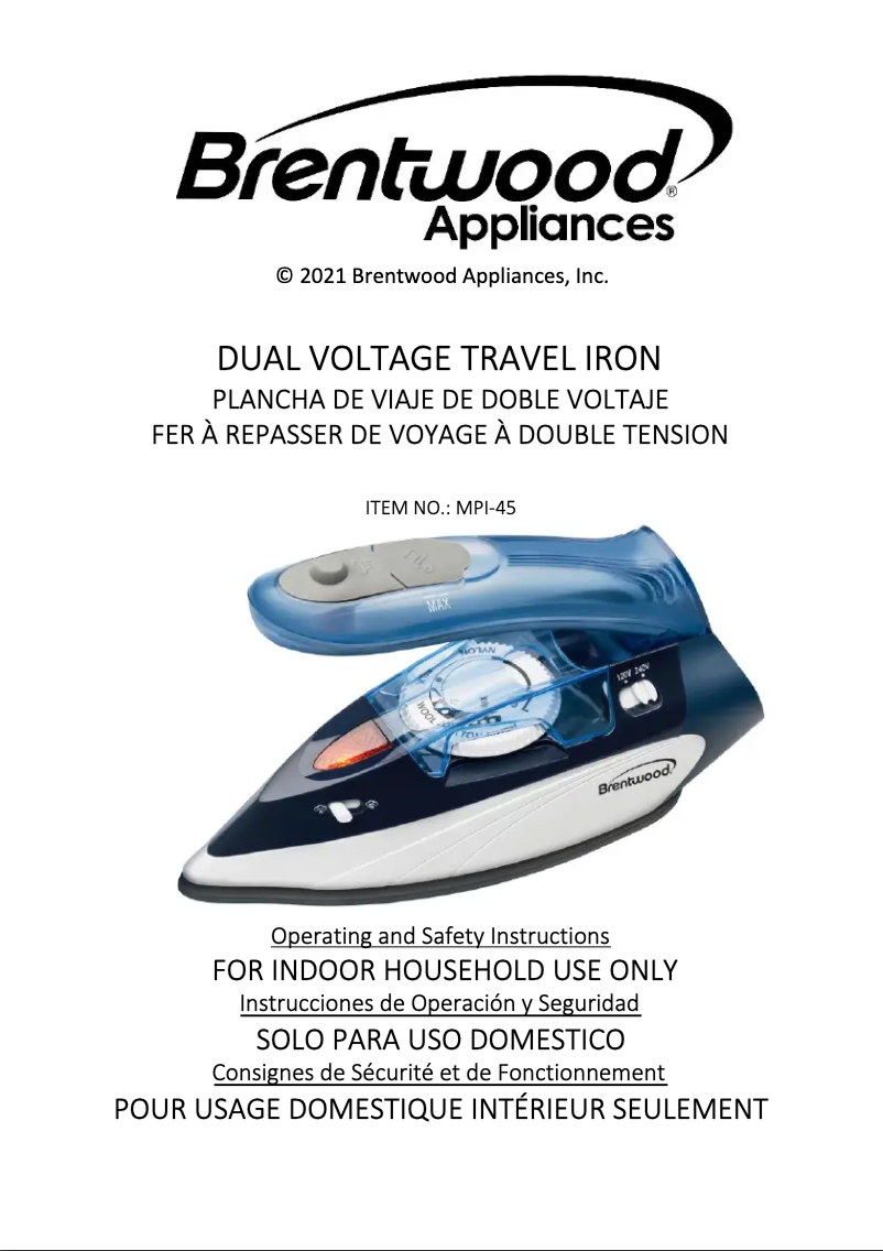 Página 1 del manual Manual de usuario Brentwood MPI-45