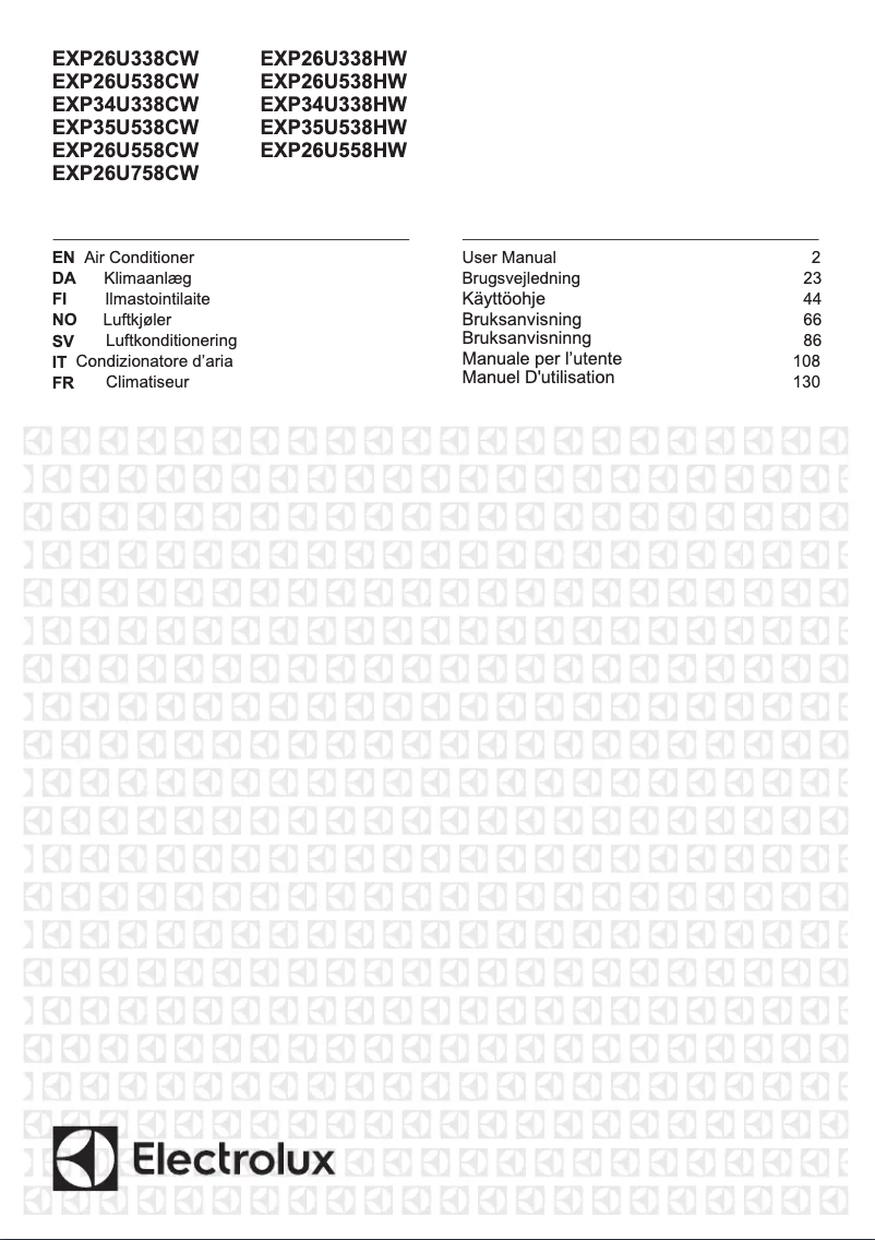 Page n°1 - Manuel utilisateur Electrolux EXP26U758CW