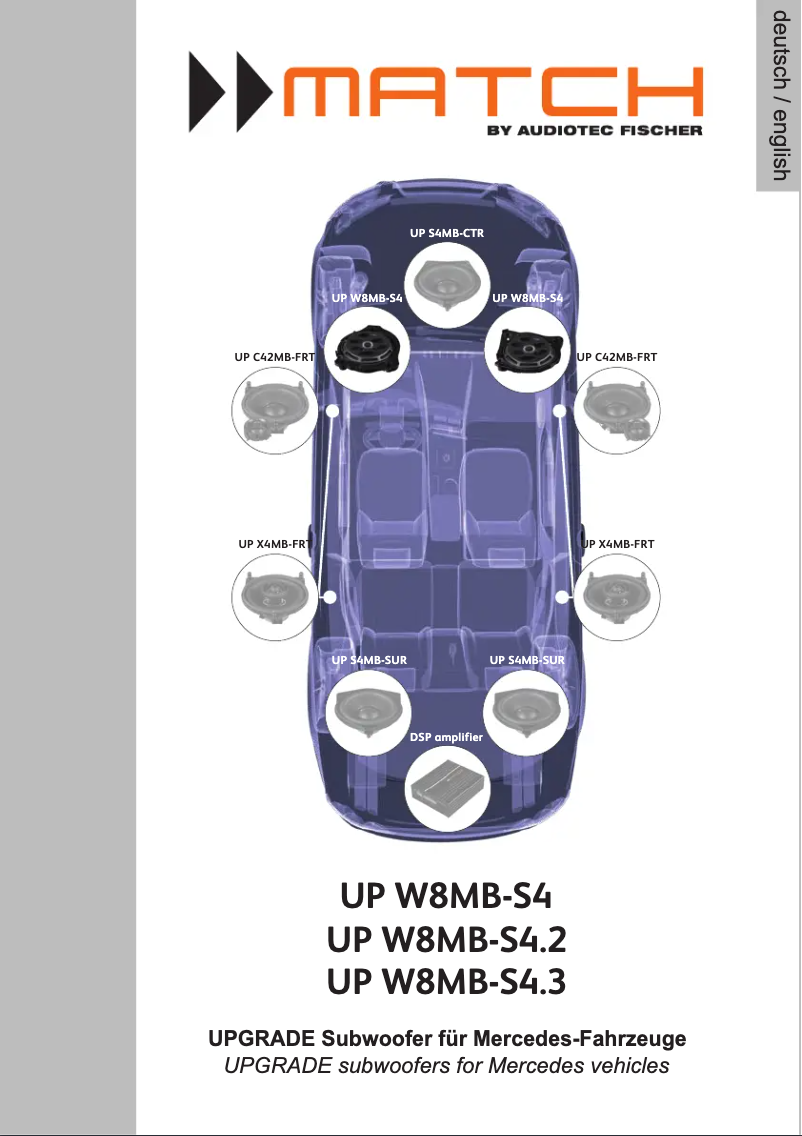Page 1 de la notice Manuel utilisateur Match UP W8MB-S4.2