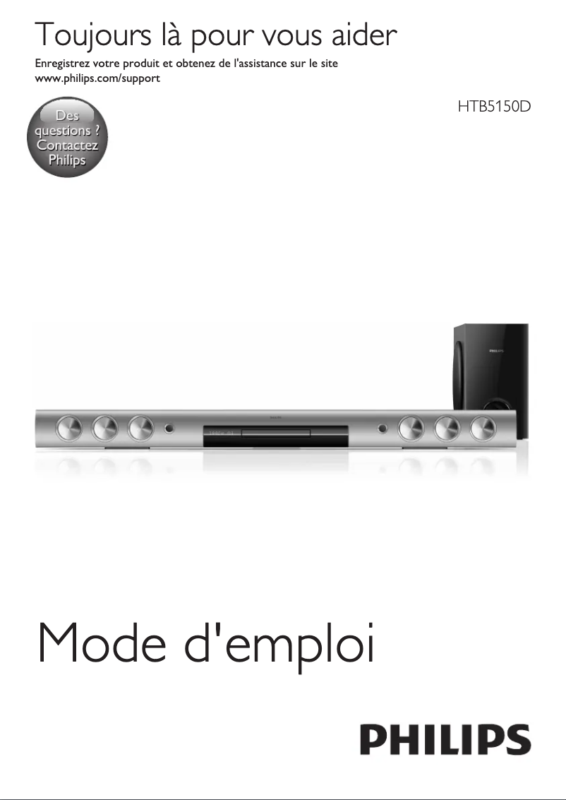 Image de la première page du manuel de l'appareil HTB5150D