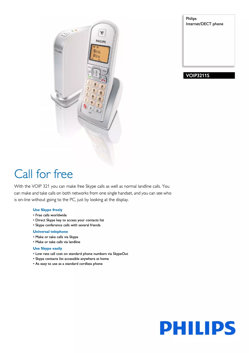 First page image of the manual for VOIP3211S