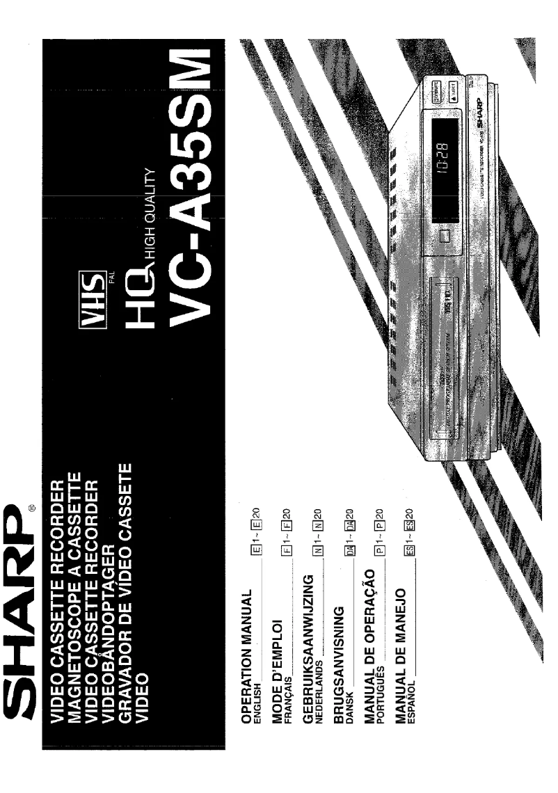 Image de la première page du manuel de l'appareil VC-A35SM