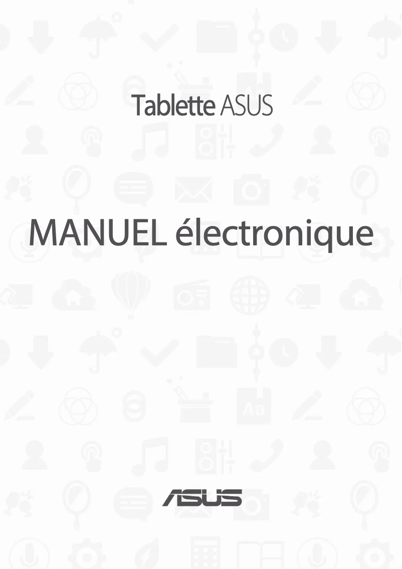Page 1 de la notice Manuel utilisateur Asus ZenPad S 8.0 Z580C