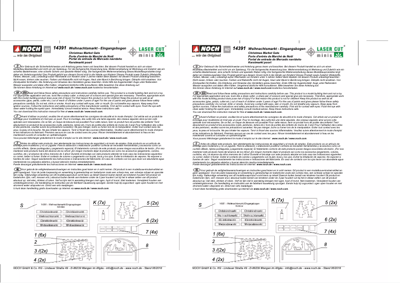 Page 1 de la notice Manuel utilisateur NOCH 14391