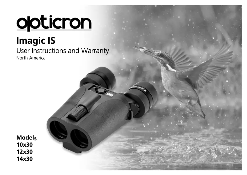 Page n°1 - Manuel utilisateur Opticron Imagic IS