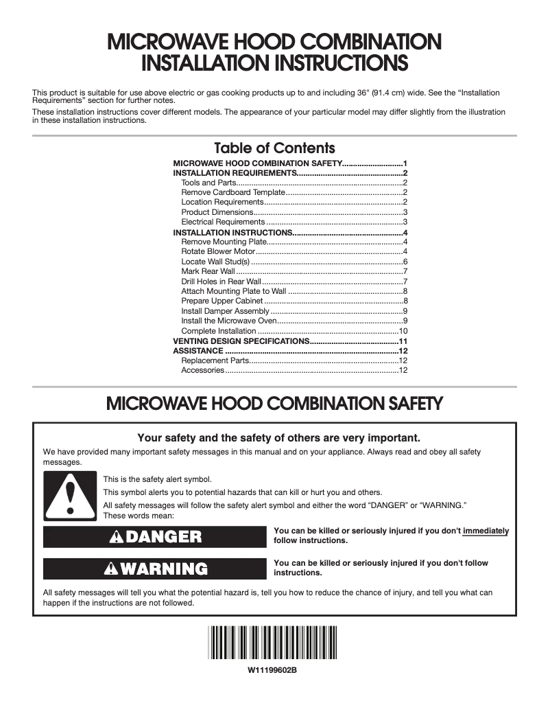 Image de la première page du manuel de l'appareil WMH54521JV