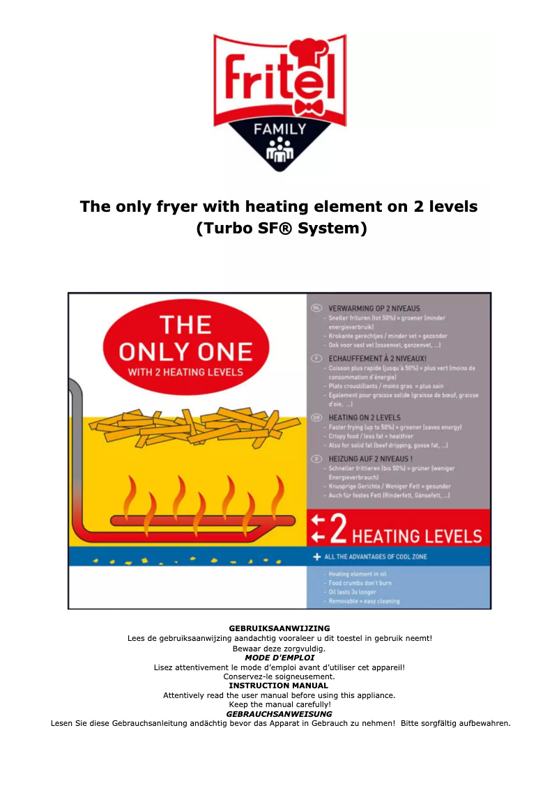 Page 1 de la notice Manuel utilisateur Fritel Turbo SF 4371