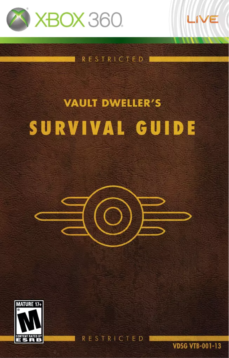 Image de la première page du manuel de l'appareil Fallout 3 (Xbox 360)
