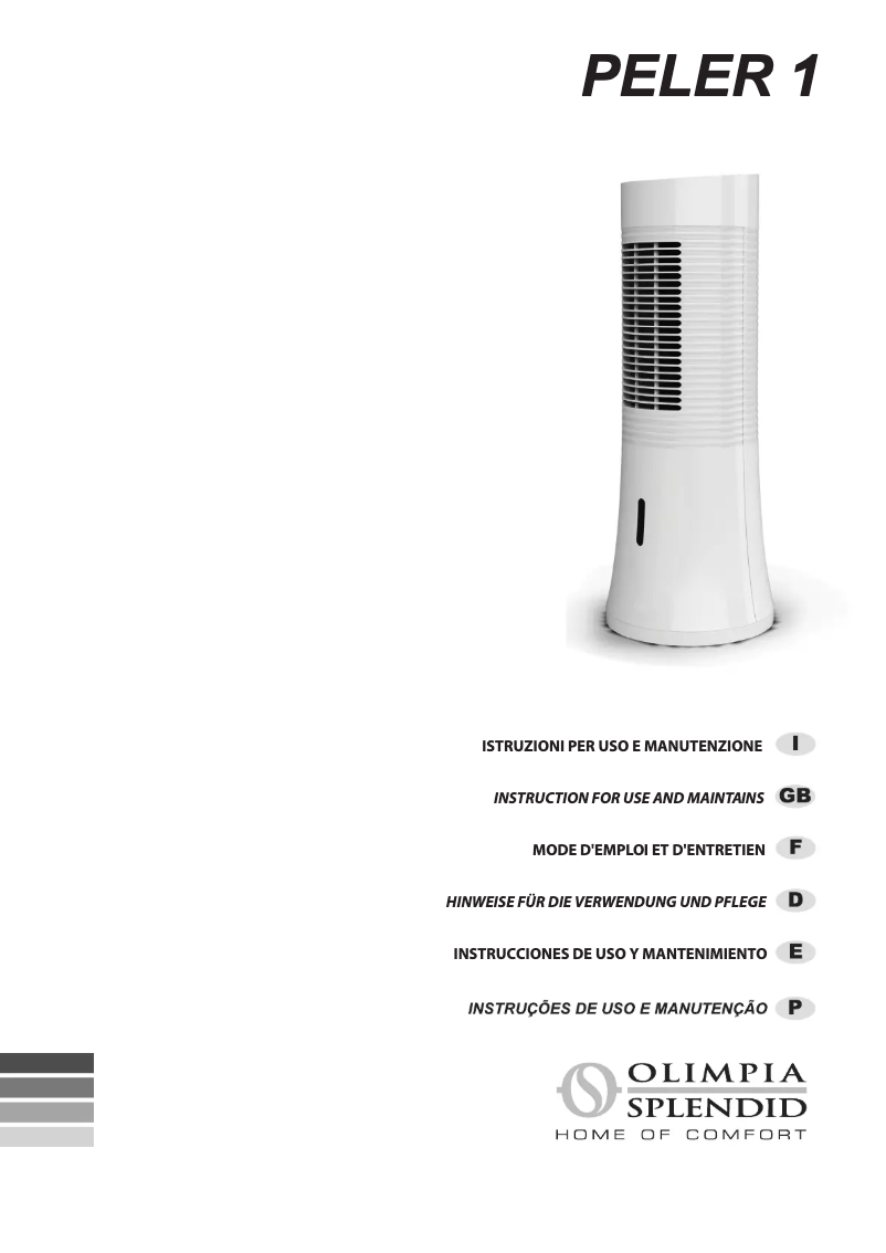 Image de la première page du manuel de l'appareil Pelèr 1