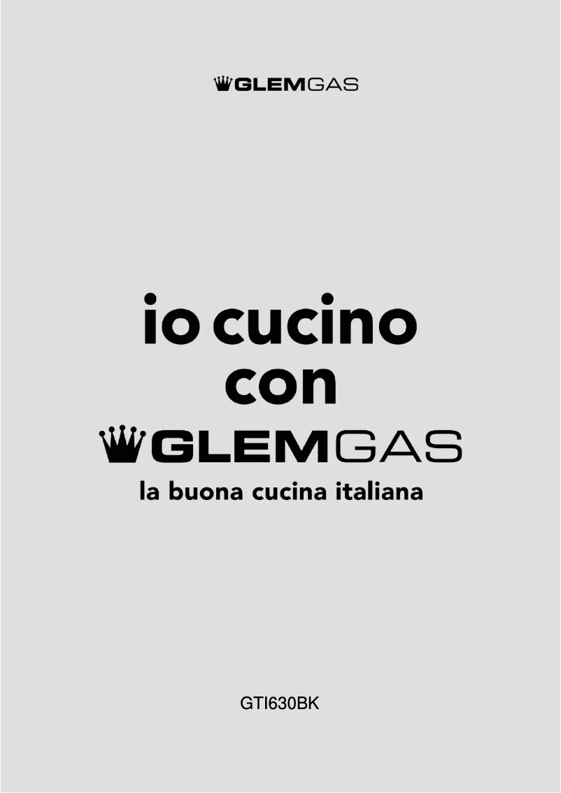 Page 1 de la notice Manuel utilisateur Glem Gas GTI630BK