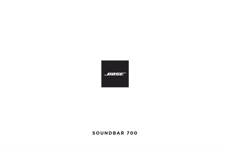 Page 1 de la notice Guide d'installation Bose Soundbar 700