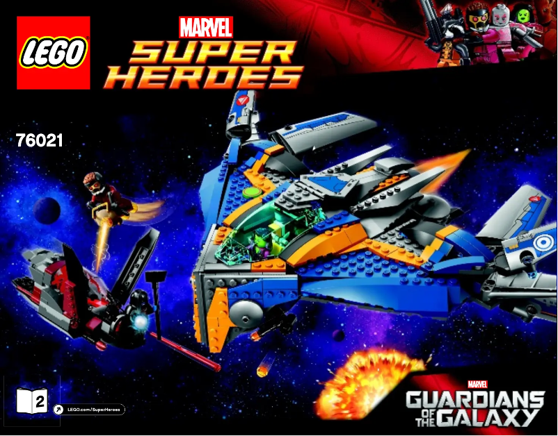 Page 1 de la notice Manuel utilisateur Lego Marvel Super Heroes 76021