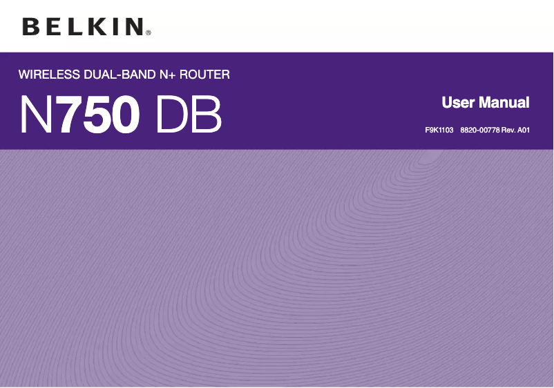 Page 1 of the manual User Manual Belkin Play N750