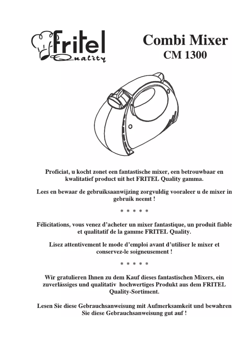 Page 1 de la notice Manuel utilisateur Fritel CM 1300