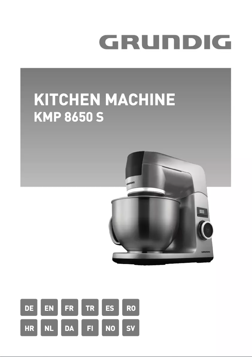 Page 1 de la notice Manuel utilisateur Grundig KMP 8650 S