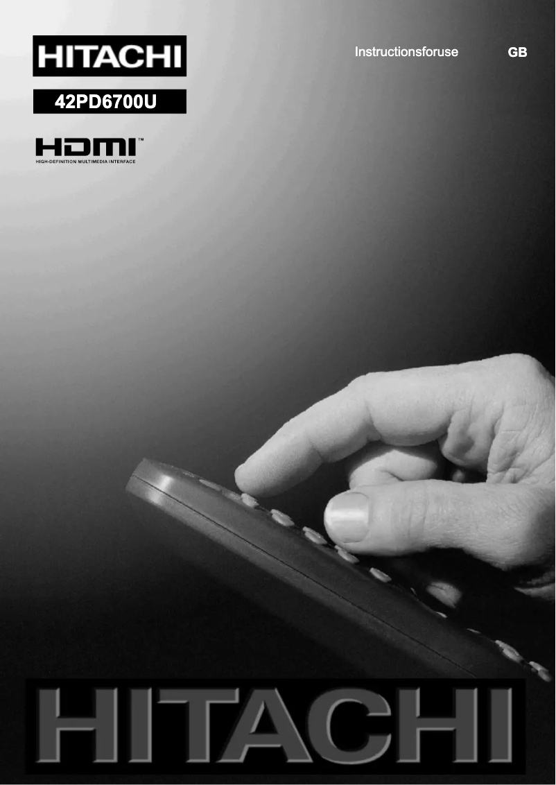 Image de la première page du manuel de l'appareil 42PD6700U