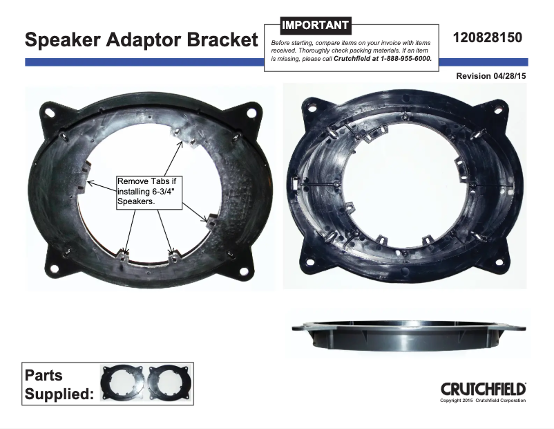 Page 1 de la notice Manuel utilisateur Metra 82-8150