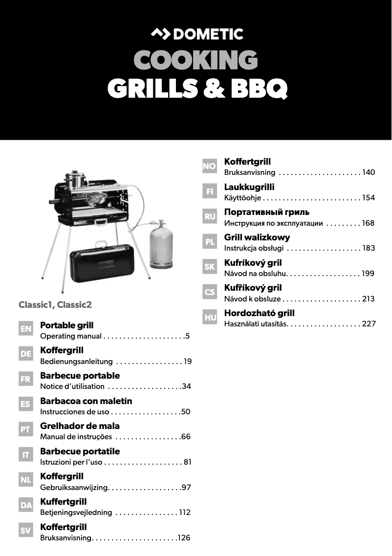 Page 1 de la notice Manuel utilisateur Dometic Classic 2