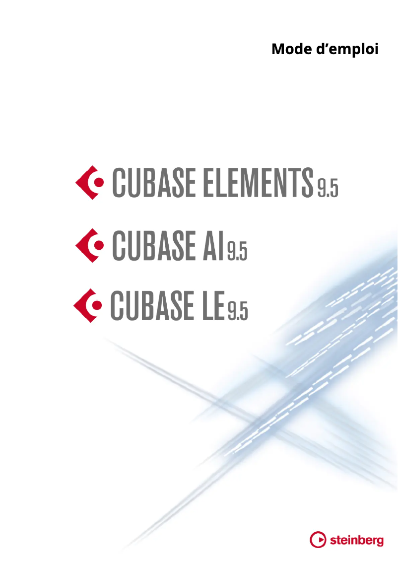 Page 1 de la notice Manuel utilisateur Steinberg Cubase LE 9.5