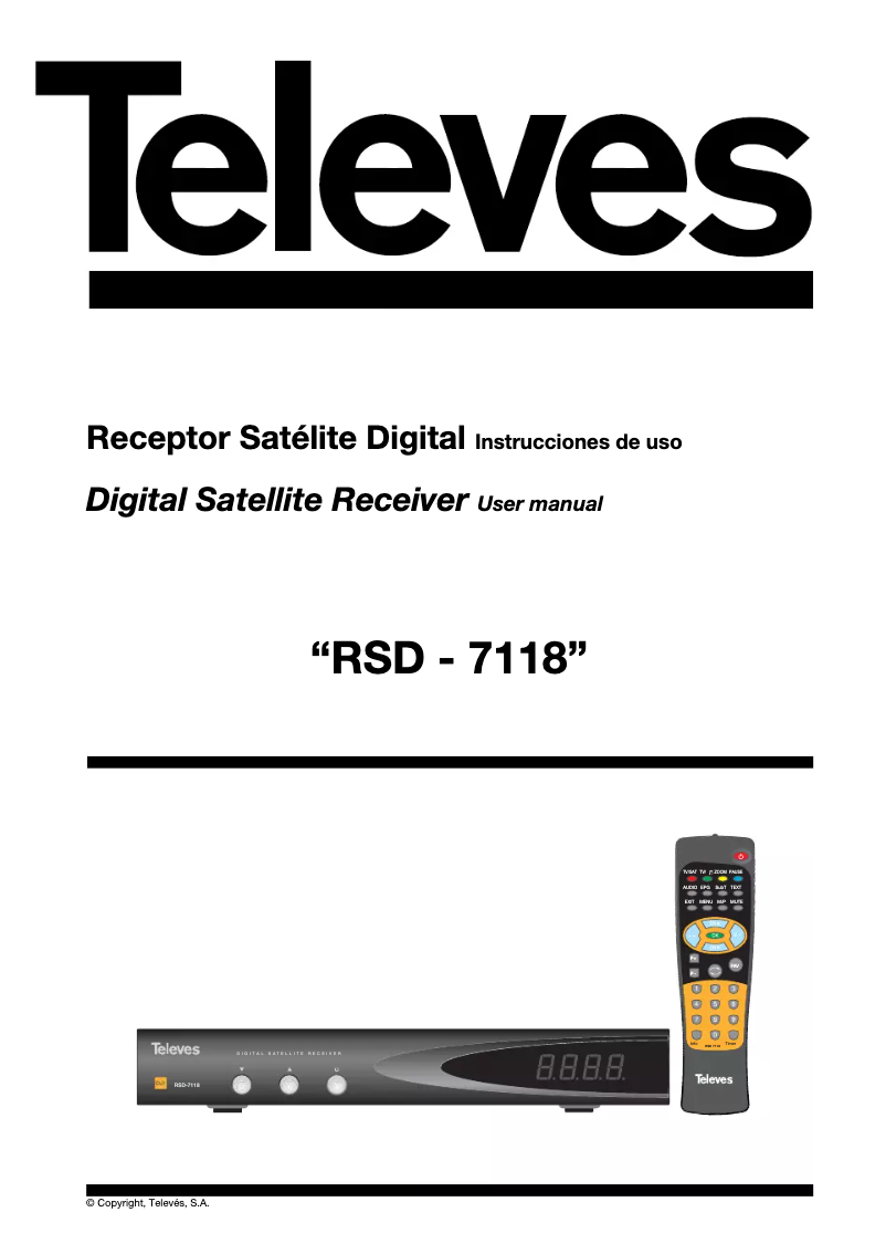 Page 1 de la notice Manuel utilisateur Televes RSD7118