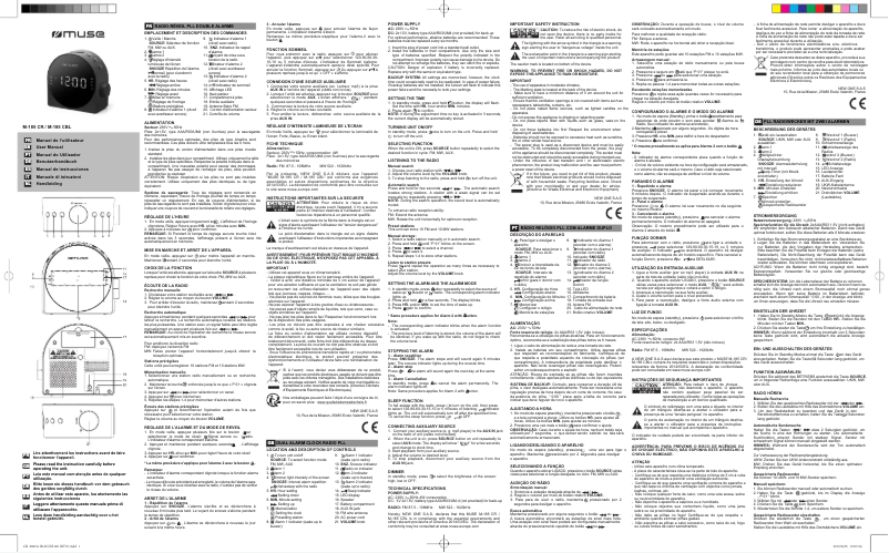 Image de la première page du manuel de l'appareil M-185 CBL