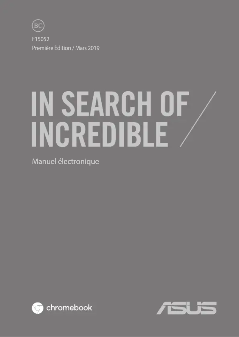 Image de la première page du manuel de l'appareil Chromebook Flip C214