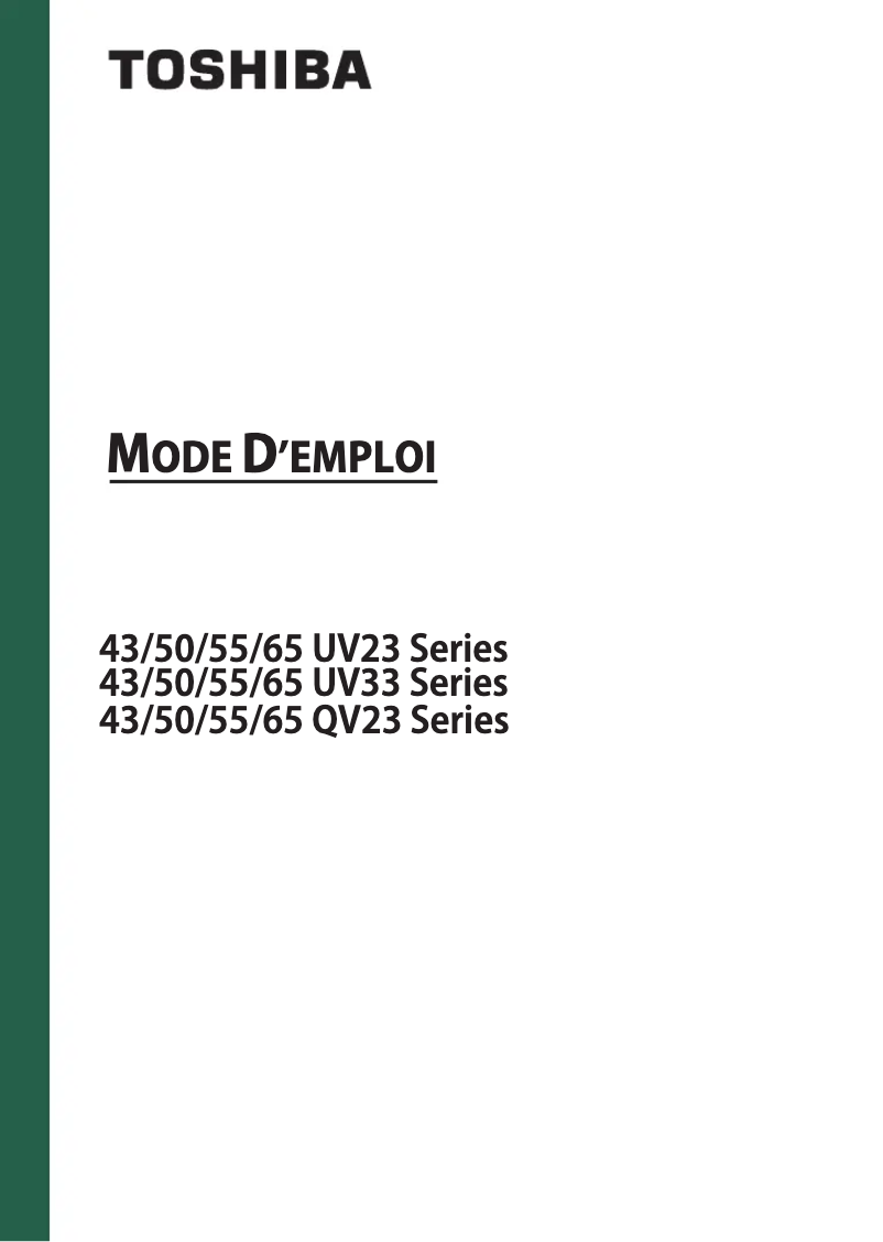 Image de la première page du manuel de l'appareil 43UV3363DG