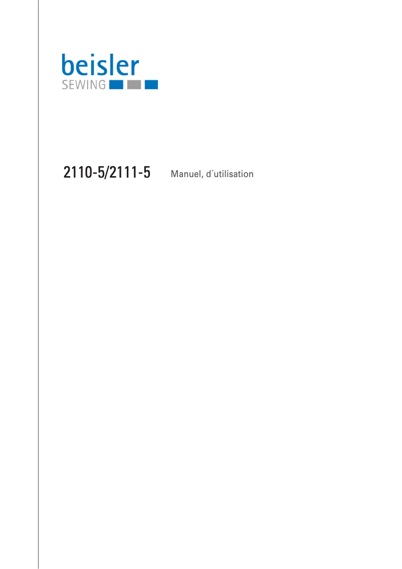 Image de la première page du manuel de l'appareil 2110