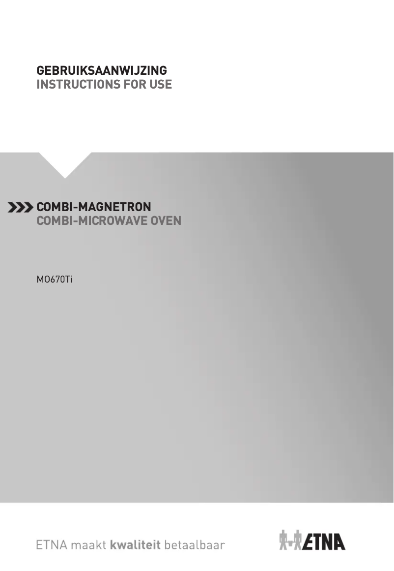 Image de la première page du manuel de l'appareil MO470ZT