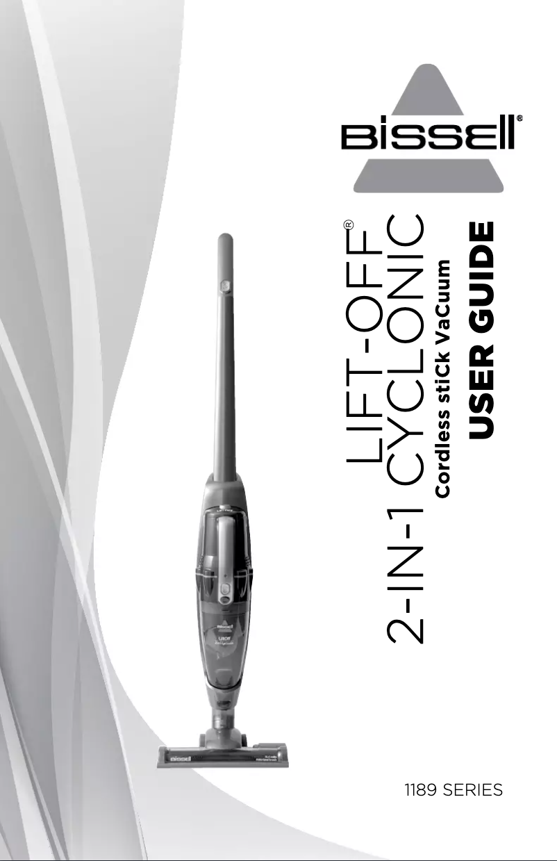 Page 1 de la notice Manuel utilisateur Bissell Lift-Off 1189