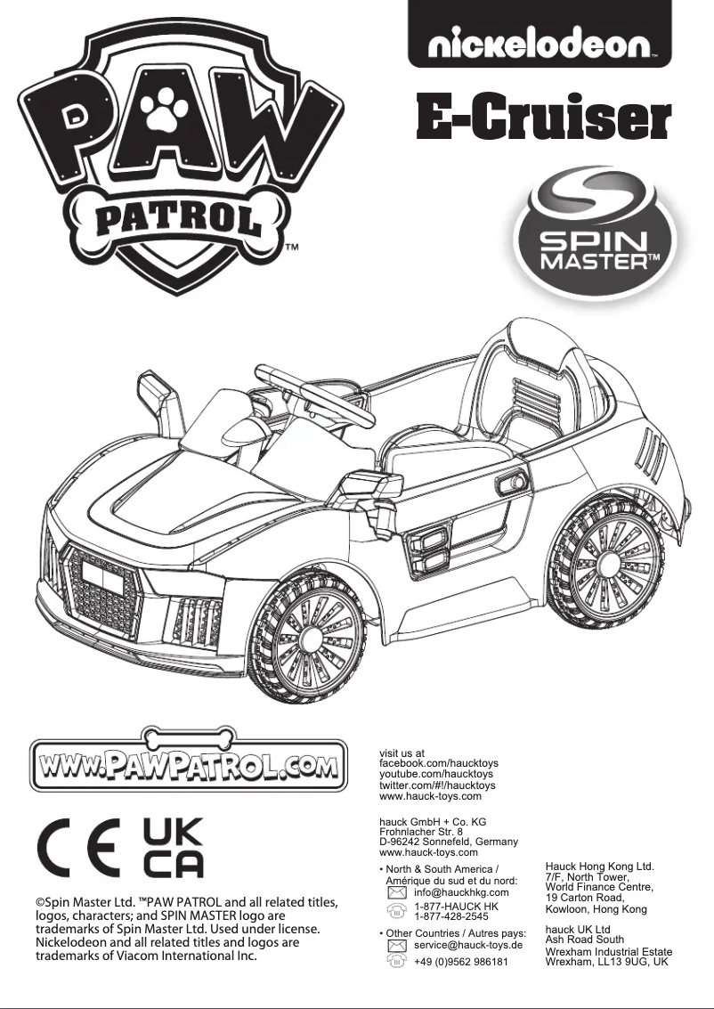 Página 1 del manual Manual de usuario Hauck Paw Patrol