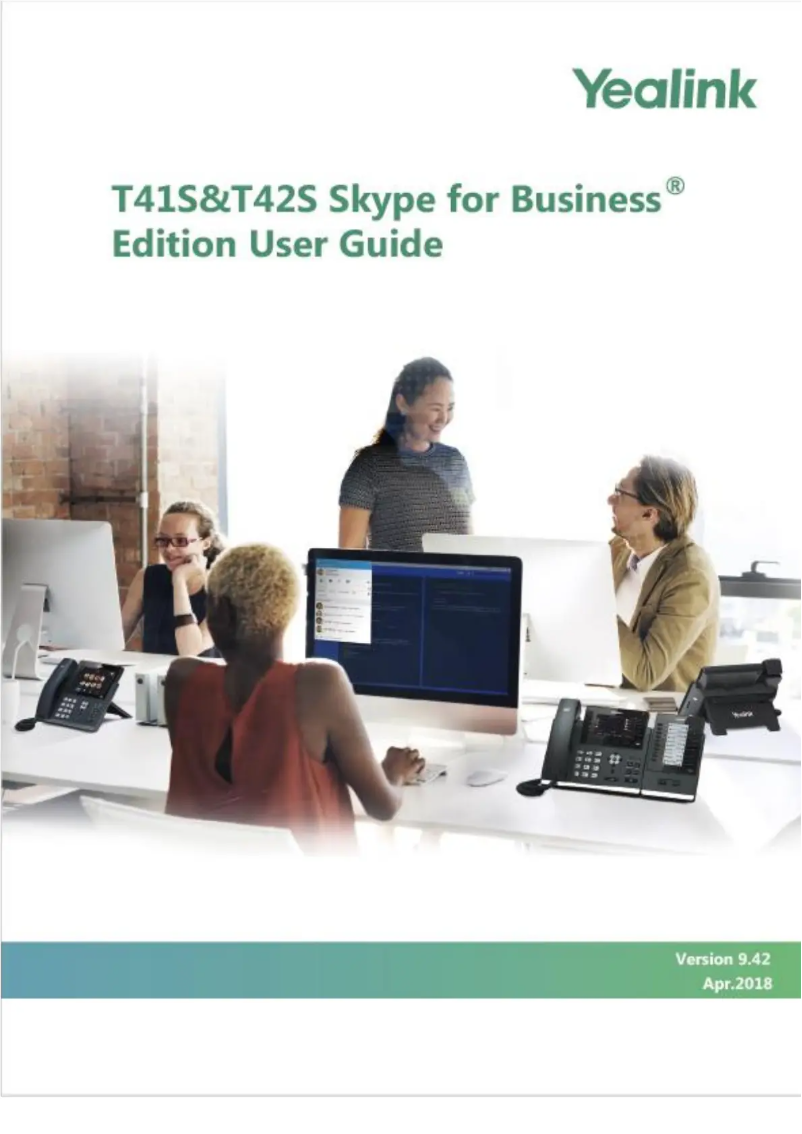 Image de la première page du manuel de l'appareil T41S