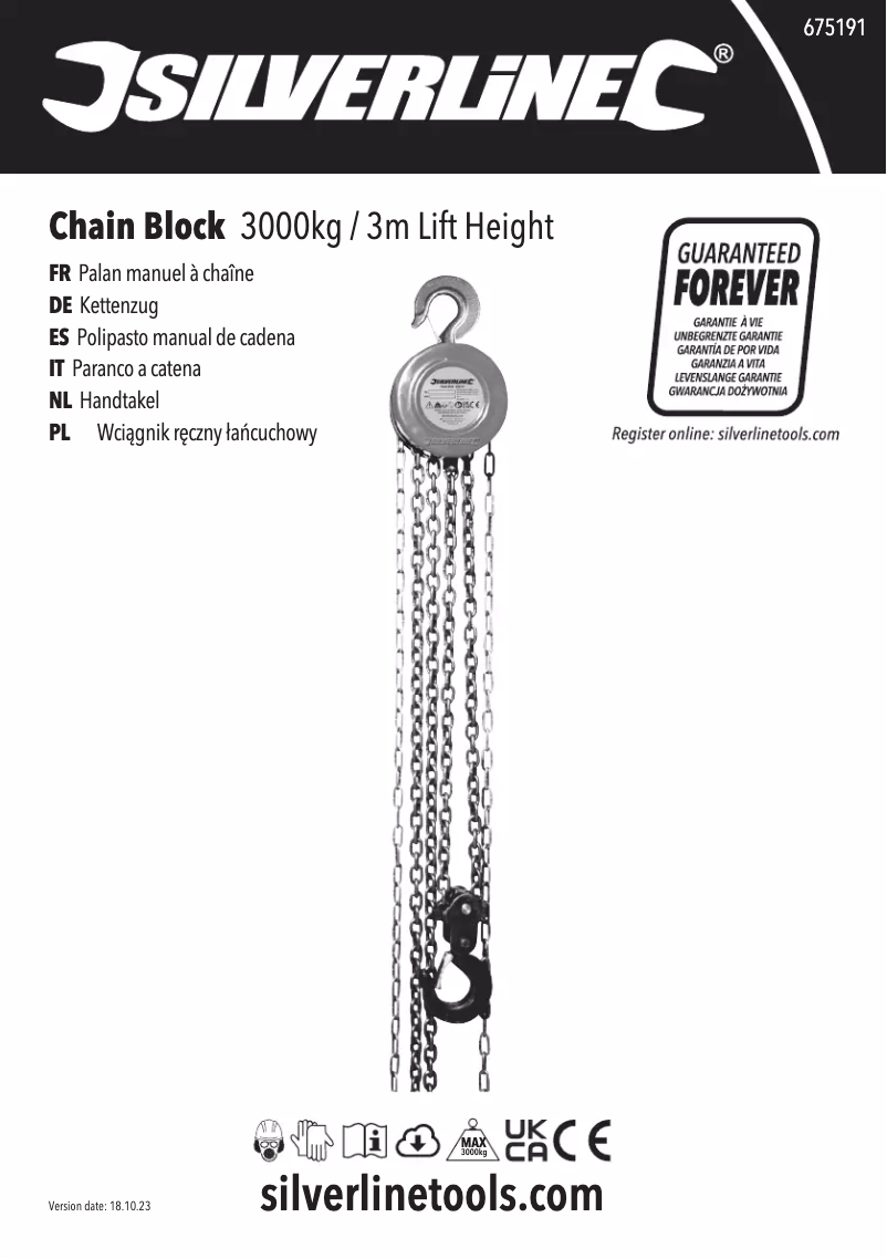 Page n°1 - Manuel utilisateur Silverline 675191