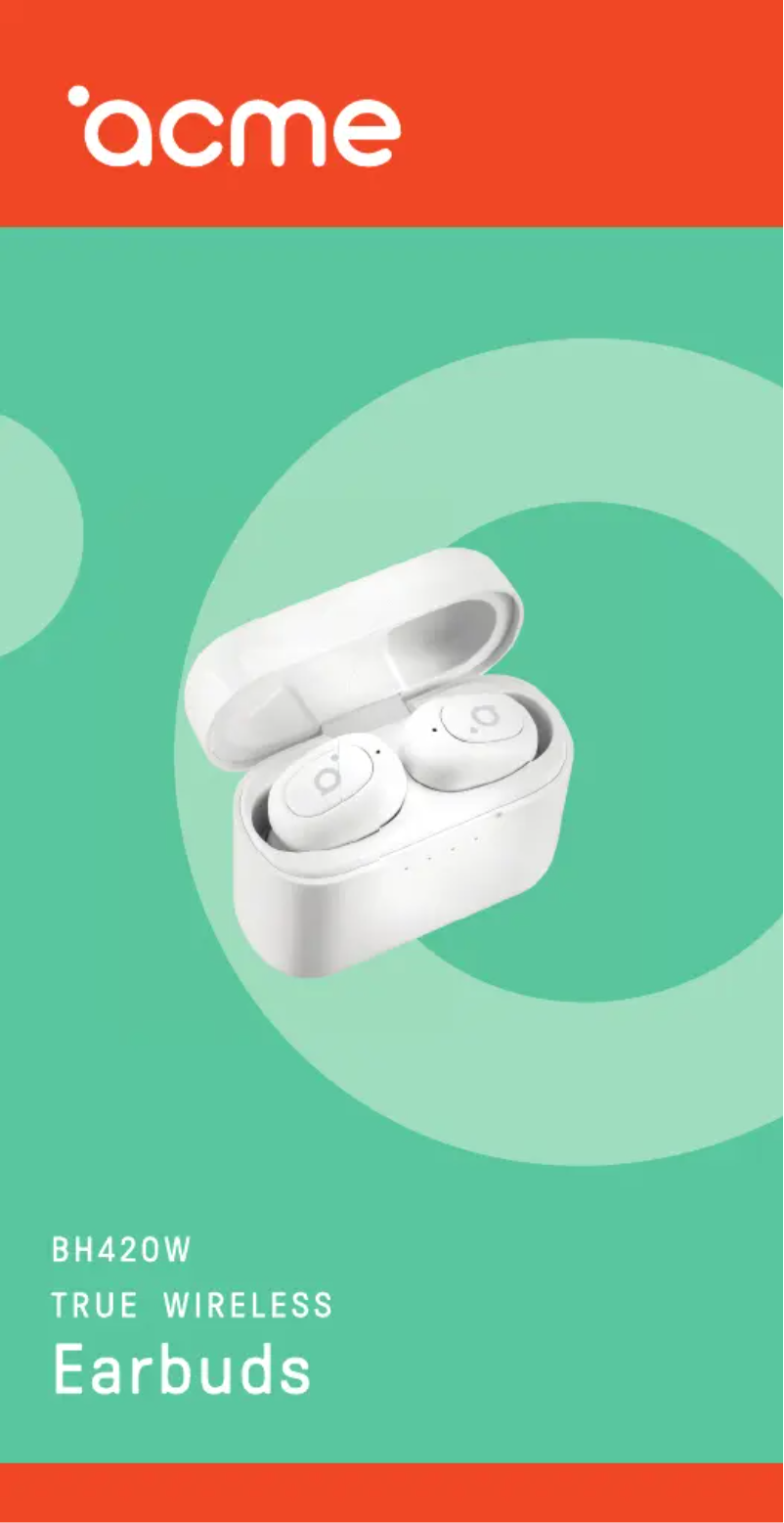 Image de la première page du manuel de l'appareil BH420W