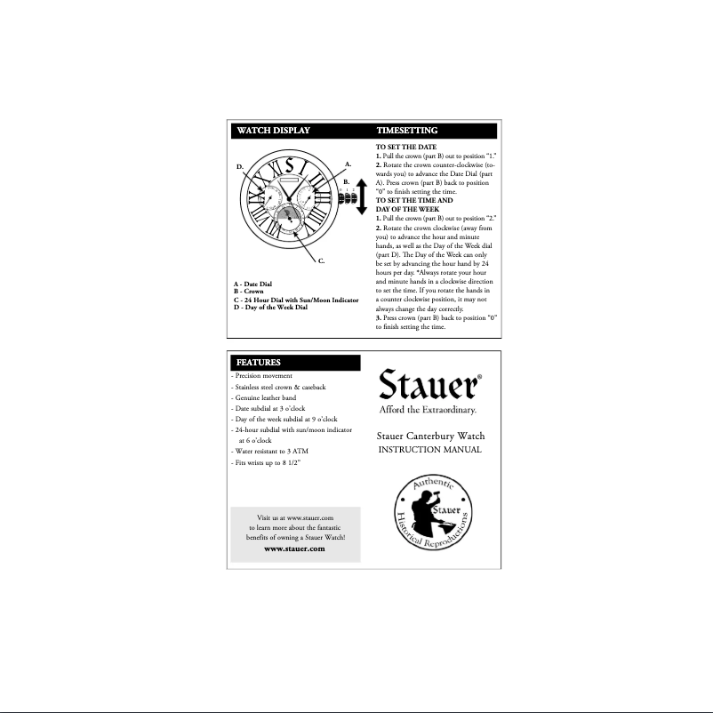 Page n°1 - Manuel utilisateur Stauer 43203
