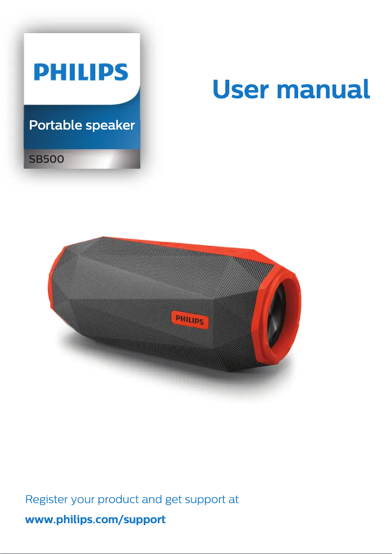 Página 1 del manual Manual de instrucciones Philips SB500B