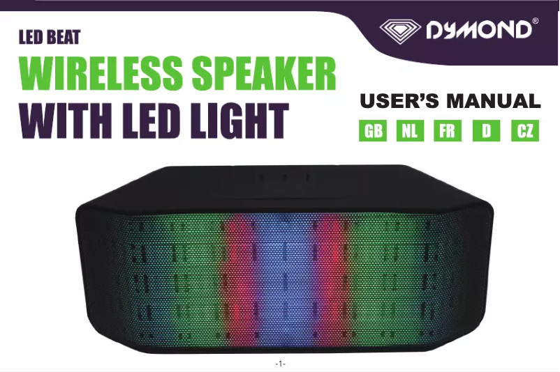 Page 1 de la notice Manuel utilisateur Dymond LED-BEAT