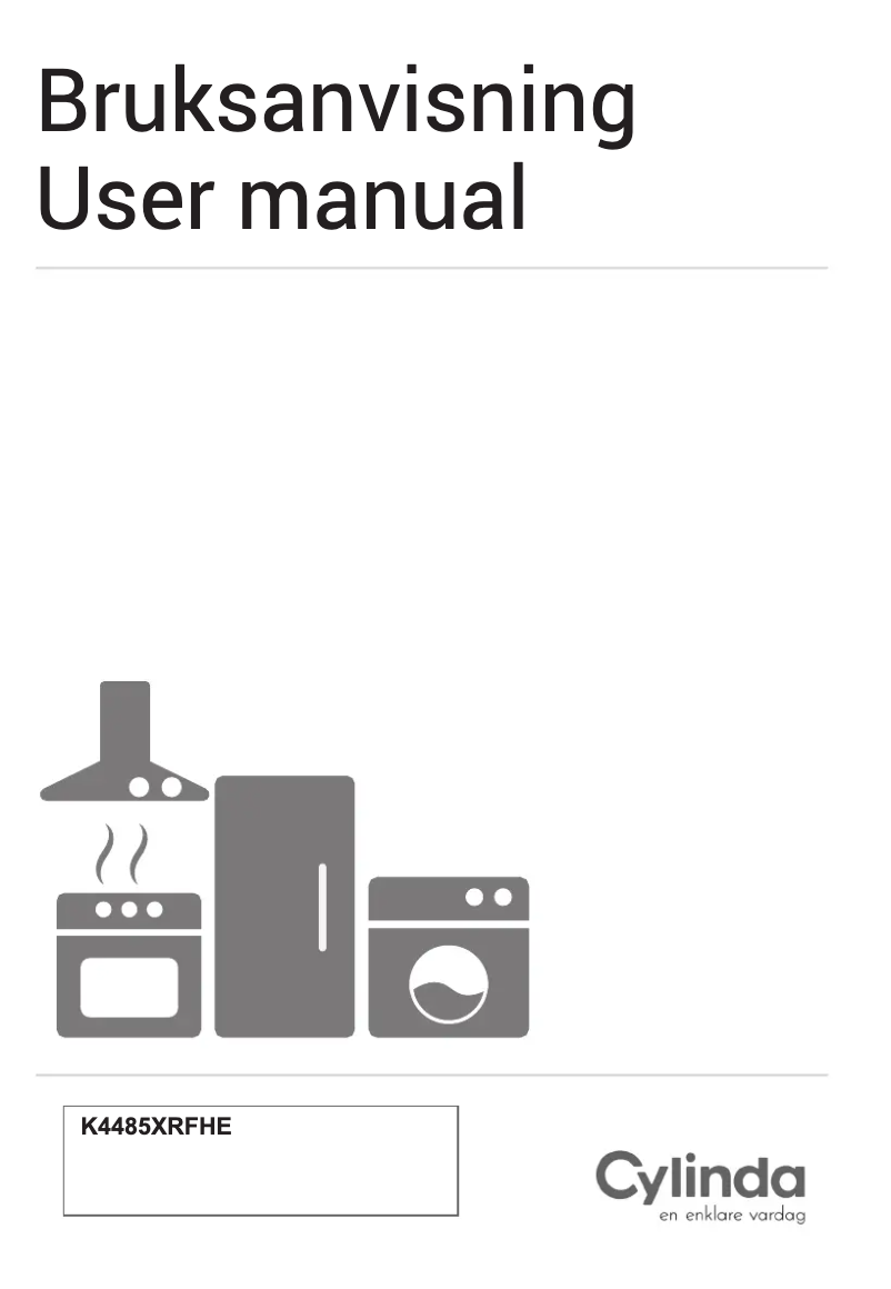 Page 1 de la notice Manuel utilisateur Cylinda K4485XRFHE