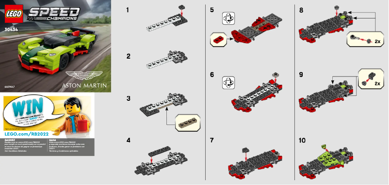 Image de la première page du manuel de l'appareil Speed Champions Aston Martin 30434