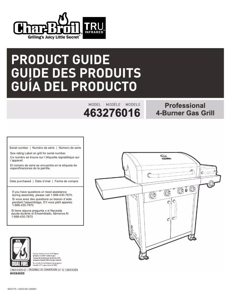 Image de la première page du manuel de l'appareil 463276016