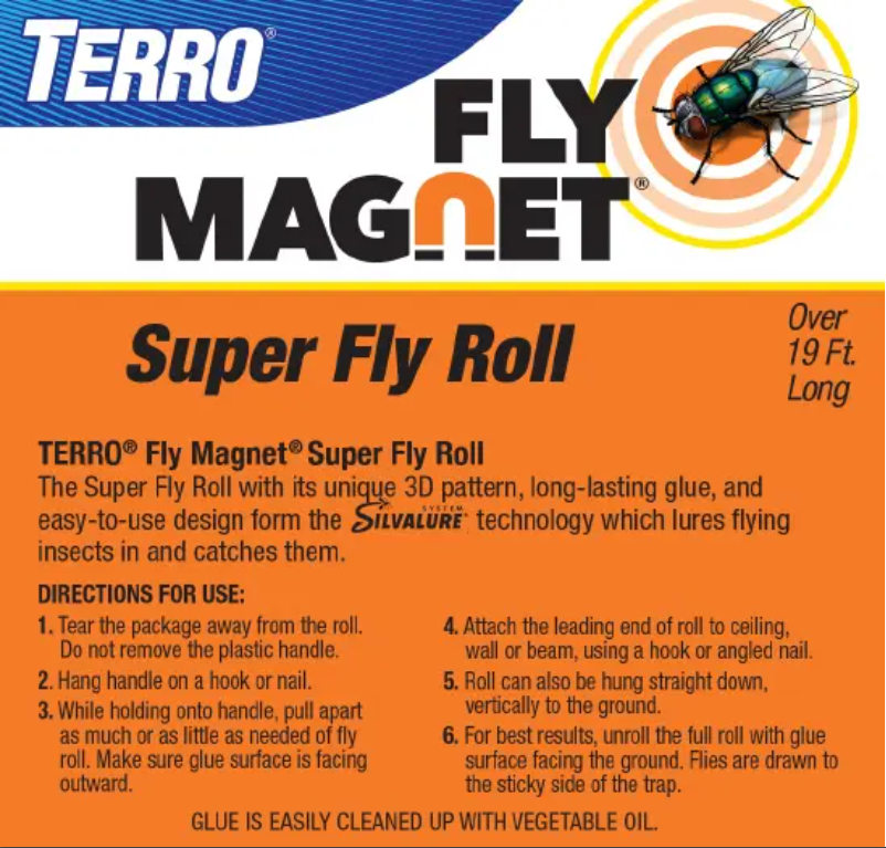 Page 1 de la notice Manuel utilisateur Terro Fly Magnet Super Fly Roll